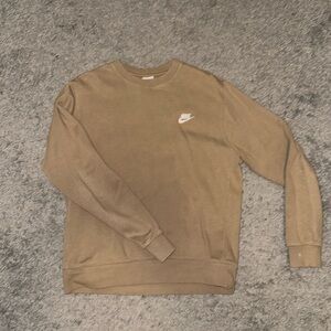 Nike khaki force crew neck sweater